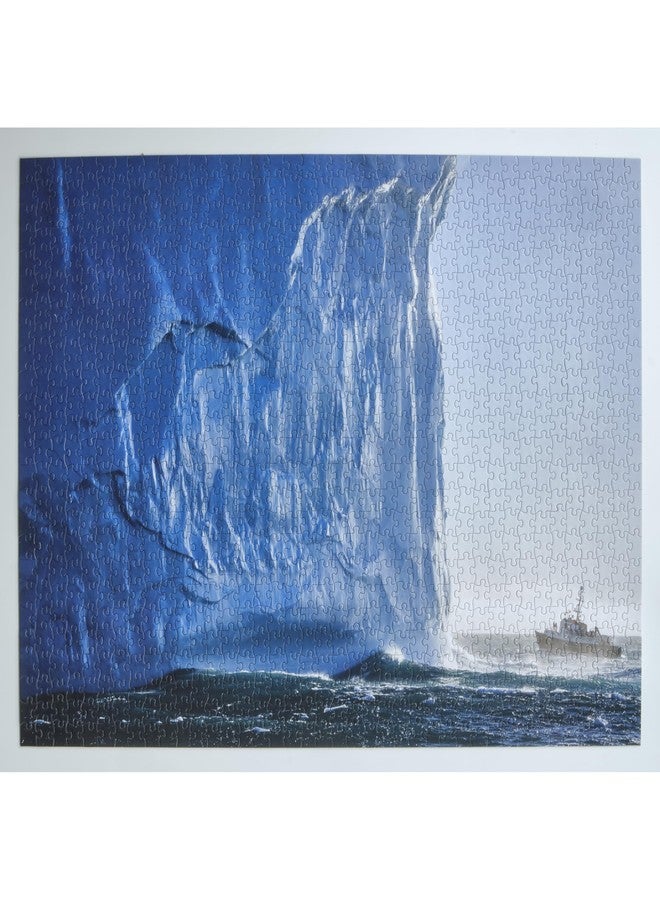 LINE+ARC Award-Winning Photo Puzzle (National Geographic Traveler Editor's Favorite) by Eric Lew - 1000 Pieces (20" by 29") "Approaching B15 Challenging Difficult Nature Iceberg Antarctica Scenery Blue Ocean - Image 5